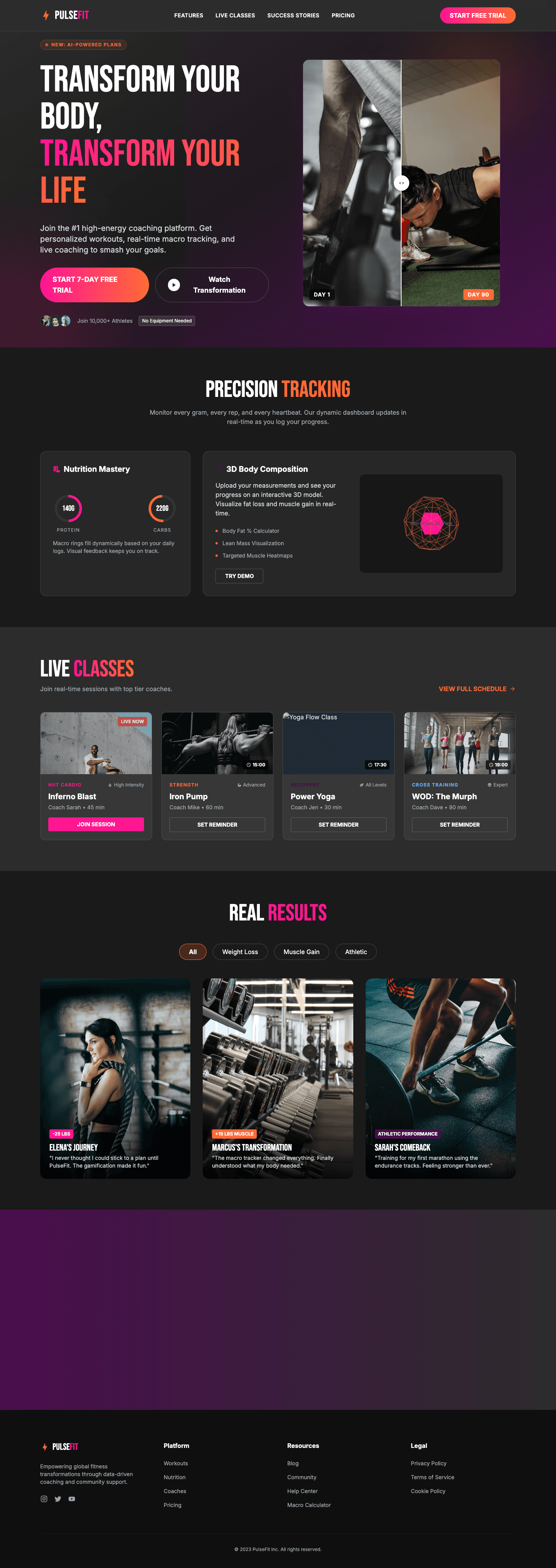PulseFit Transformation Platform
