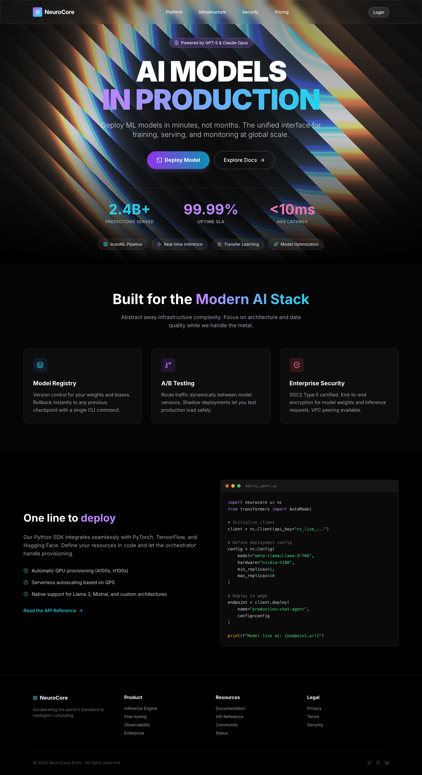 NeuroCore AI Platform